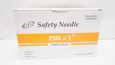 Duopross Meditech 100800000066 DPS Safety Ndle 25G x 1inch - Box of 100
